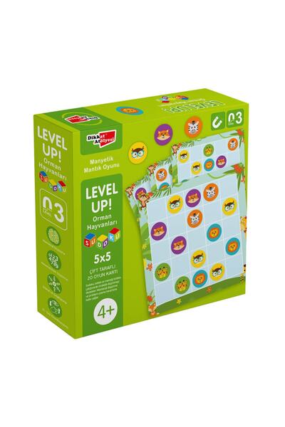 Dikkat Atölyesi Yayınları Dikkat Atolyesi Yayınları Levelup! 3 - Orman Hayvanları Sudoku
