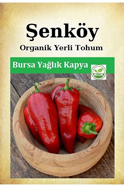 Şenköy Yerli Bursa Yağlık Kapya Biber Tohumu Doğal Ata Salçalık Biber Tohumu Pakette 10 Gr 1500 Ad.