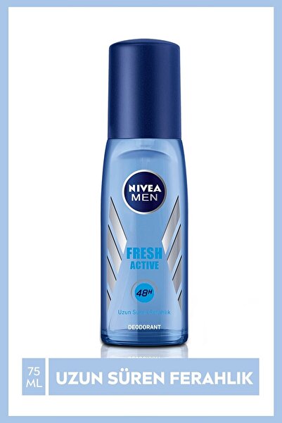 NIVEA Men Erkek Pump Sprey Deodorant Fresh Active 48 Saat Deodorant Koruması ...
