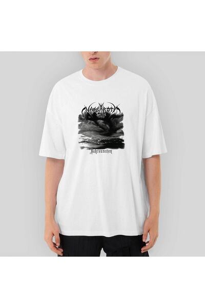 Z zepplin Λευκό μπλουζάκι Nargaroth Jahreszeiten oversized