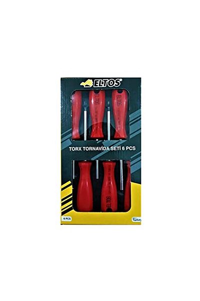 Eltos 6 Piece Torx Screwdriver Set Hardened Special Tip Domestic Production