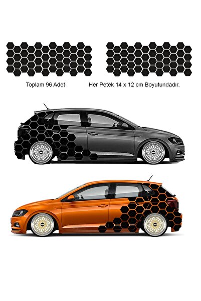 Melek Pazarı Petek Araba Sticker. Petek Oto Arka Çamurluk Kaplama Sticker
