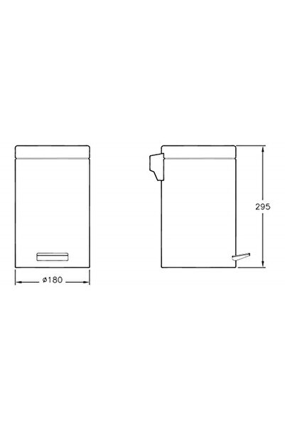VitrA A44055 Paslanmaz Çöp Kovası 4.5 lt