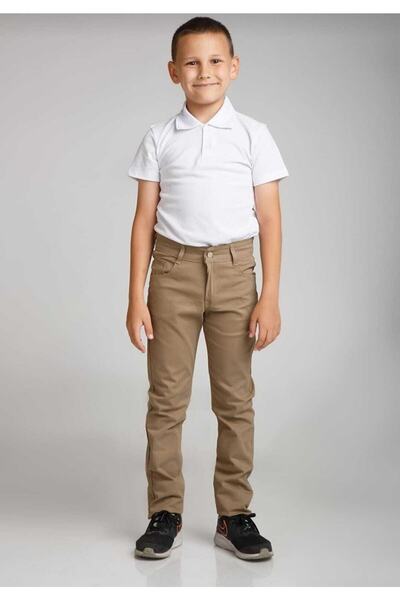 Nacar Spor Model Kanvas Okul Pantolonu ( Bel Lastik Ayarlı )