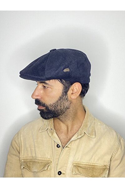 Zake Mxamade Erkek Antrasit Kaşmir Ingiliz Model Kasket Şapka