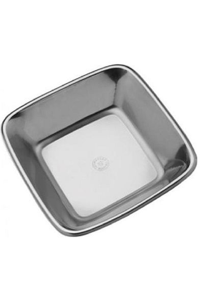 ÖZBİR Stainless Steel Bread Basket 22x22x4 cm