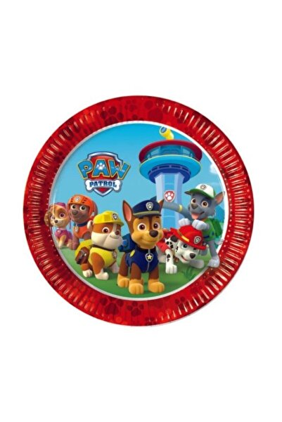 FOKUL Paw Petrol Paw Patrol 8 Adet Tabak Bardak Seti Doğum Günü Parti Malzemesi