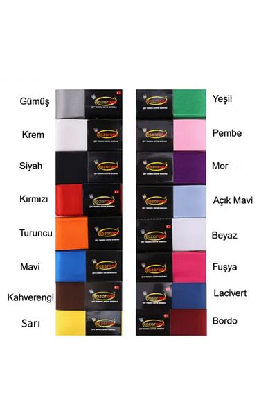 bizdenpastacılık Σατέν Κορδέλα Ναυτικό Μπλε Χρώμα 4cm(40mm) 10 Μέτρα
