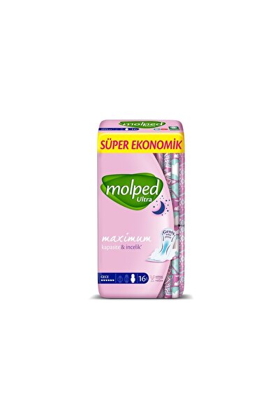 Molped 16 Pack Ultra Dryness Night Super Economic Pads
