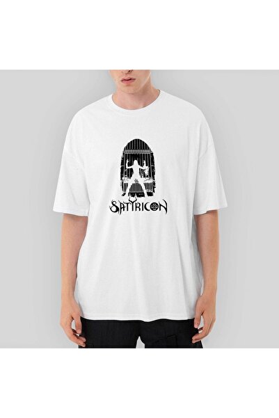 Z zepplin Tricou alb supradimensionat Satyricon Possessed