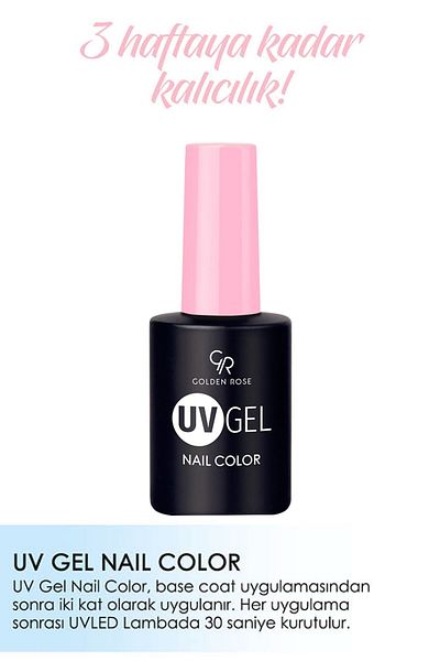 Golden Rose طلاء أظافر Uvgel Kalıcı Oje 107