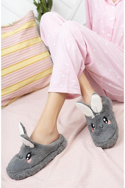 StWenn Παντόφλες Fluffy Animal Figured Slippers Γυναικείες παντόφλες εσωτερικού χώρου Γούνινες παντόφλες