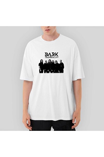 Z zepplin Tricou alb oversize Dark Tranquility Group