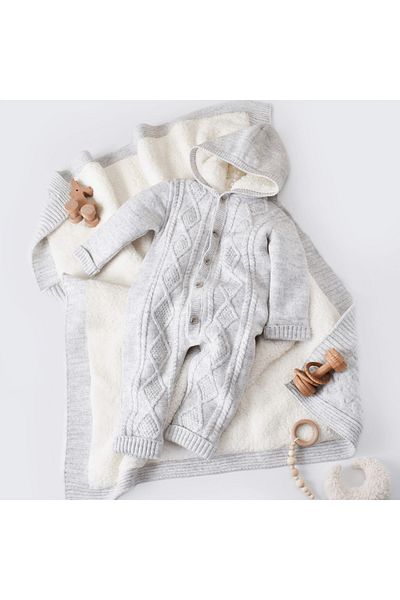 Bibaby Jumpsuit Knitwear Welsoft Patterned