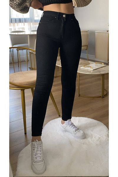 LİMABEL Pantaloni negri îngusti din lycra îngusti Paca