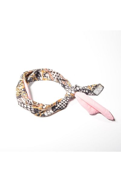 Tedz Collection Paredora Pink Chain Scarf