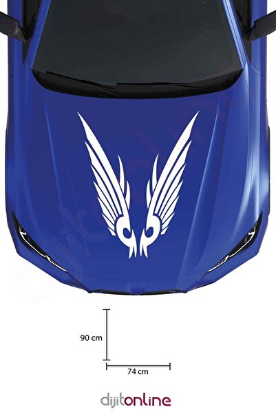 Dijitonline Autocolant Tribal Kaput Şerit Auto Autocolant Auto 90x74 Cm