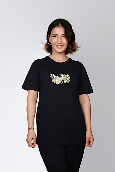 ErTaPassage Black Raven cu imprimeu Femei tricou - T204417