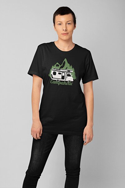 ErTaPassage Μαύρο oversized με τύπωμα Γυναικείο μπλουζάκι - Campaholic T7247563