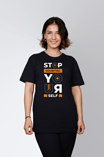 ErTaPassage Μαύρο γυναικείο μπλουζάκι με τύπωμα - Μην ενοχλείτε τον, T3822823