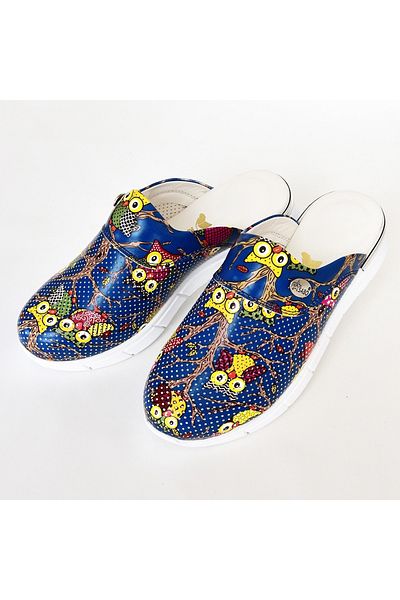 Nur Ortopedi Night Owl Themed Ultra Light Comfort Sole Slippers Sabo