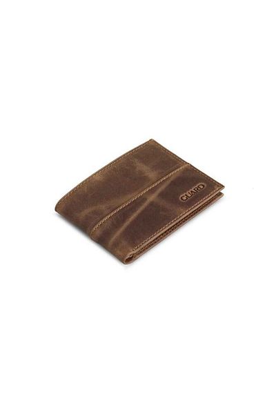 GUARD Antique Tan Thin Classic Leather Men's Wallet