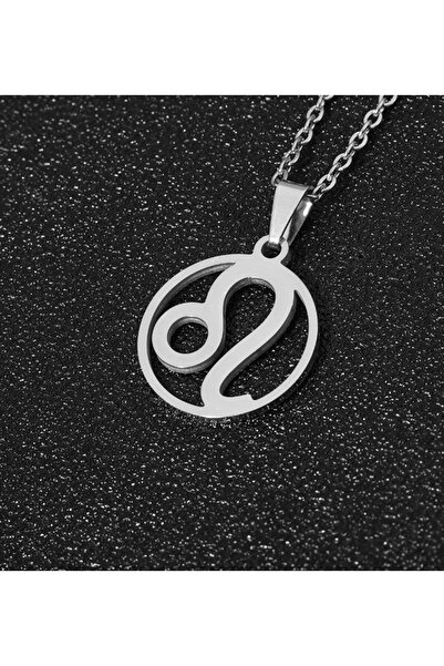 GÜMÜŞ 925 Ayar Aslan Burcu Sembol Kolye