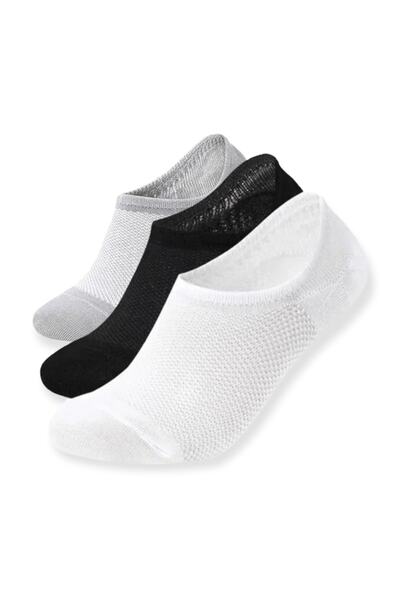 Bolero Unisex Premium Invisible Short Booties Socks 3-Pack