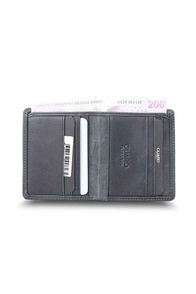 GUARD Μαύρο ανδρικό πορτοφόλι Tiguan Crazy Minimal Sports Leather