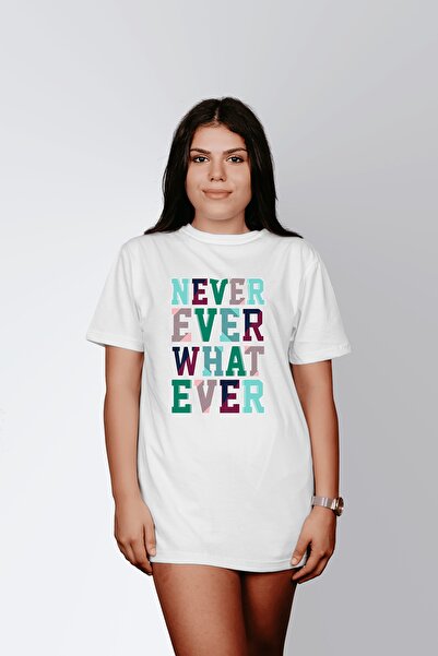 ErTaPassage Alb supradimensionat tricou - Nu niciodată, niciodată, niciodată ...
