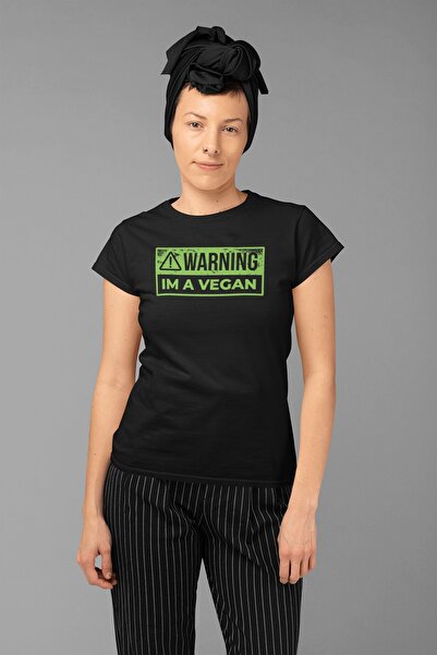 ErTaPassage Black Veganım cu imprimeu supradimensionat Femei tricou - T5436585