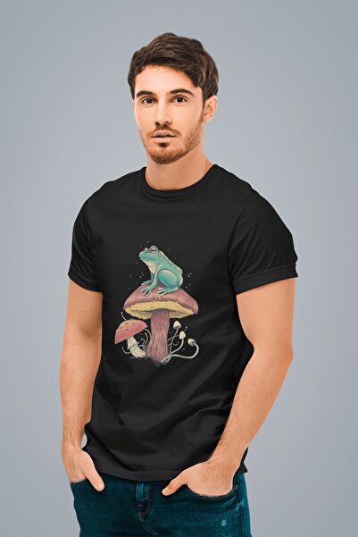 ErTaPassage Black Mushroom cu imprimeu Bărbați tricou - T4328843