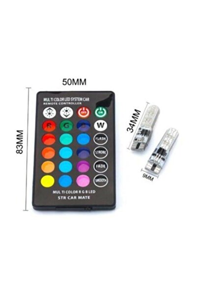 Genel Markalar Tiger Marketing Fiat Linea Kumandalı Çakarlı Rgb T10 Park Ledi