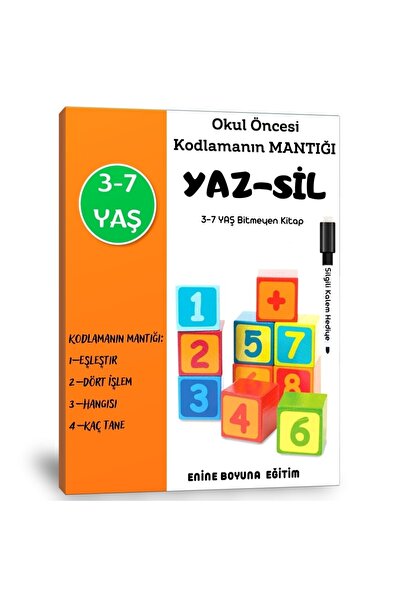 Enine Boyuna Eğitim Preschool Coding Logic Summer-Sil Book