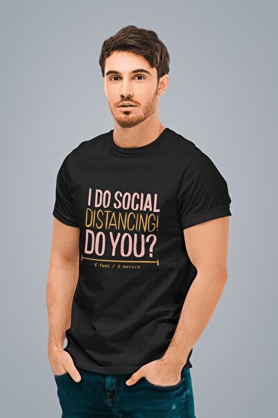 ErTaPassage Negru Social cu imprimeu Bărbați tricou - T1314790