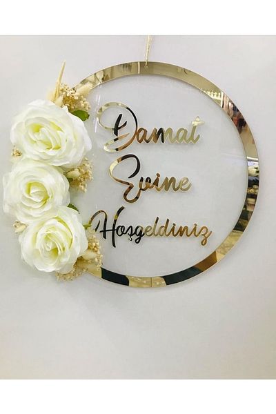 Evsay Welcome to the Bride or Groom's Home Door Ornament Wall Ornament Table Decor