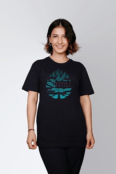 ErTaPassage Μαύρο Exotic με τύπωμα Γυναικείο T-shirt - T4013350