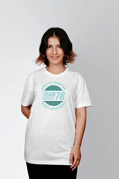 ErTaPassage Echipa albă 78 cu imprimeu Femei tricou - T9276429