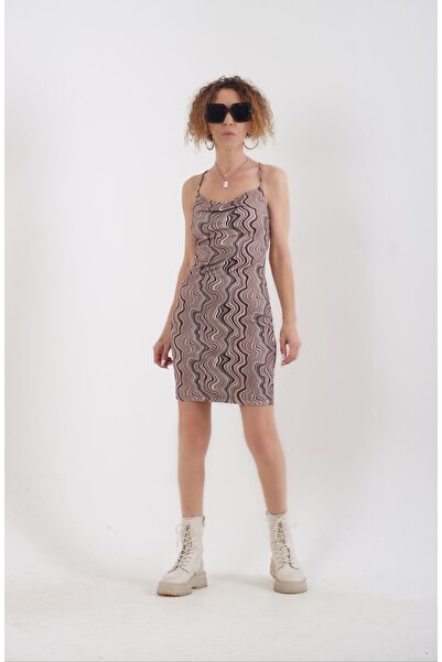 Zelish My Sister Сукня з ебру-візерунком, відкритою спиною та шнурівкою