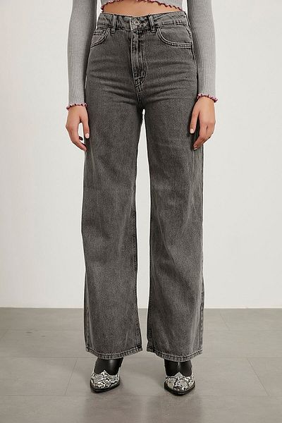 LİMABEL Smoked Power - Παντελόνι Palazzo Loose Jeans με σούπερ ψηλή μέση και Lycra