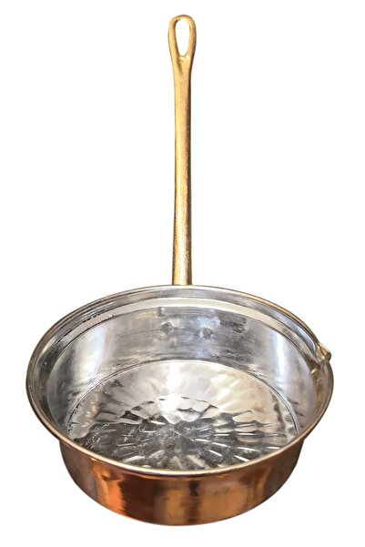 Binbir Trend 17 Cm Copper Deep Single Handle Sauce Pan, Iskender Pan Btb-0217