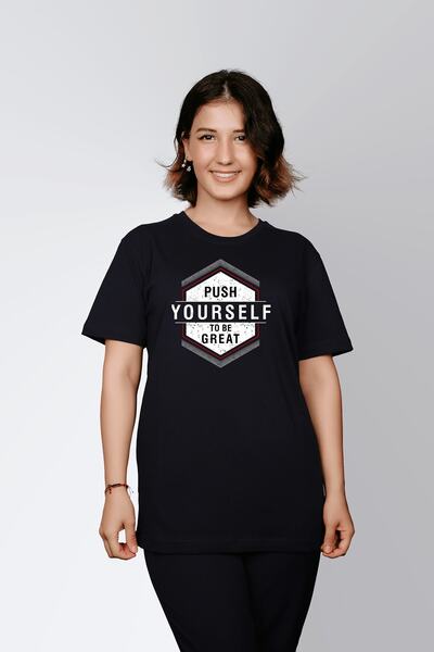 ErTaPassage Black Being Awesome cu imprimeu Femei tricou - Scriat cu forță, T...