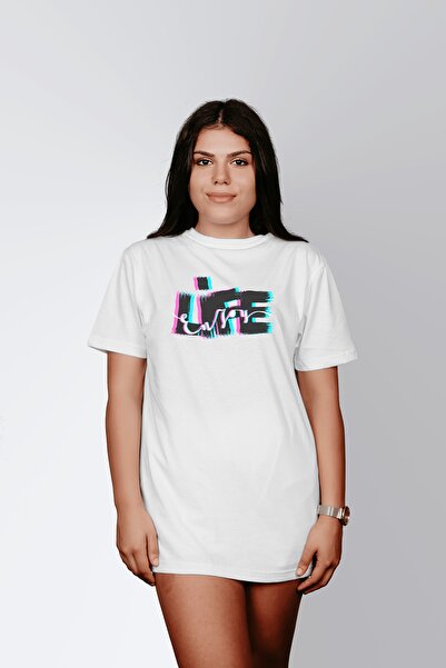 ErTaPassage White Enjoy the Taste cu imprimeu Femei tricou - T5633714