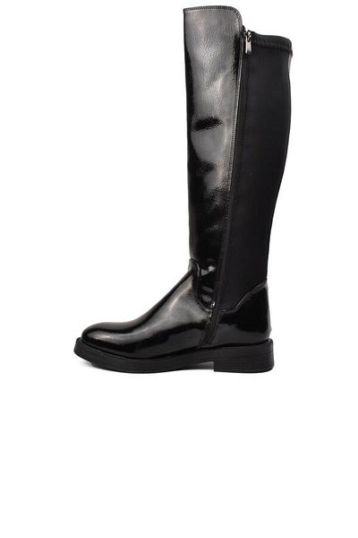 Pierre Cardin PC-52066 Γυναικείες μπότες μαύρες τσαλακωμένες με φλις εσωτερικά