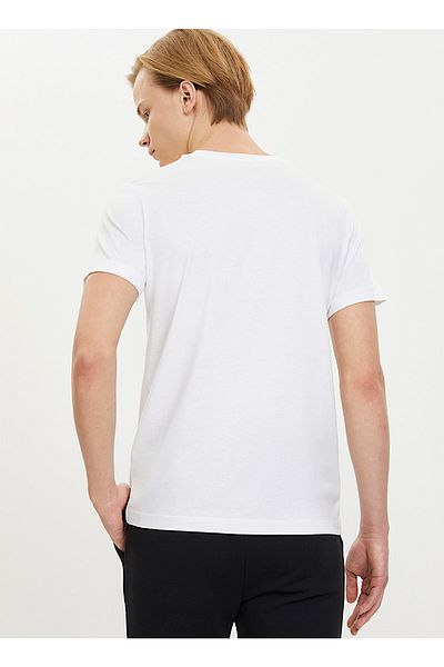 WESTMARK LONDON Ανδρικό λευκό μπλουζάκι με λαιμόκοψη
