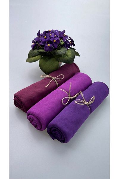 Nilbutik Combed Cotton Shawl Set of 3