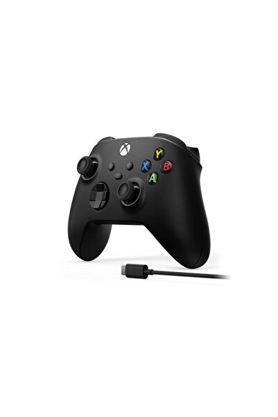 MICROSOFT Xbox Wireless Controller 9.nesil Kol Carbon Black + Type C Usb Kablo Siyah