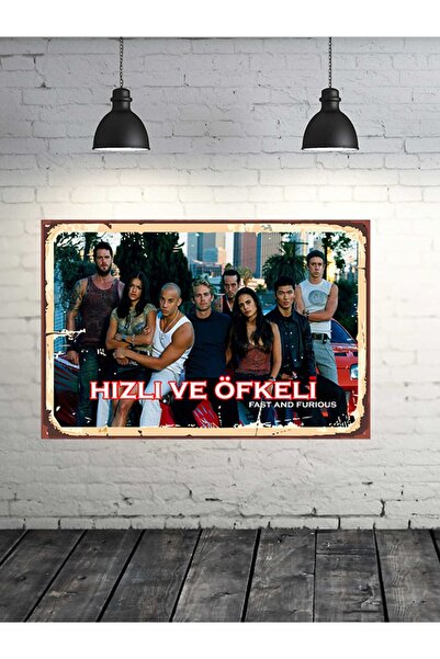 Fast And Furious 20x30 Cm Retro Wooden Painting