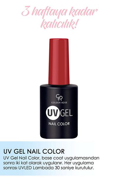 Golden Rose Uvgel Nail Color - 125 Model Permanent Nail Polish