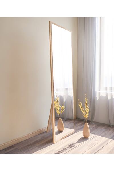 MONEayna Tessa Natural Ayaklı Boy Aynası 160x50cm